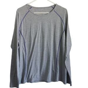 EUC Orvis XL Women's Long Sleeve Gray Athletic Top